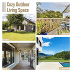 2-Seat Wicker Double Egg Chair with Cushion - Yellow