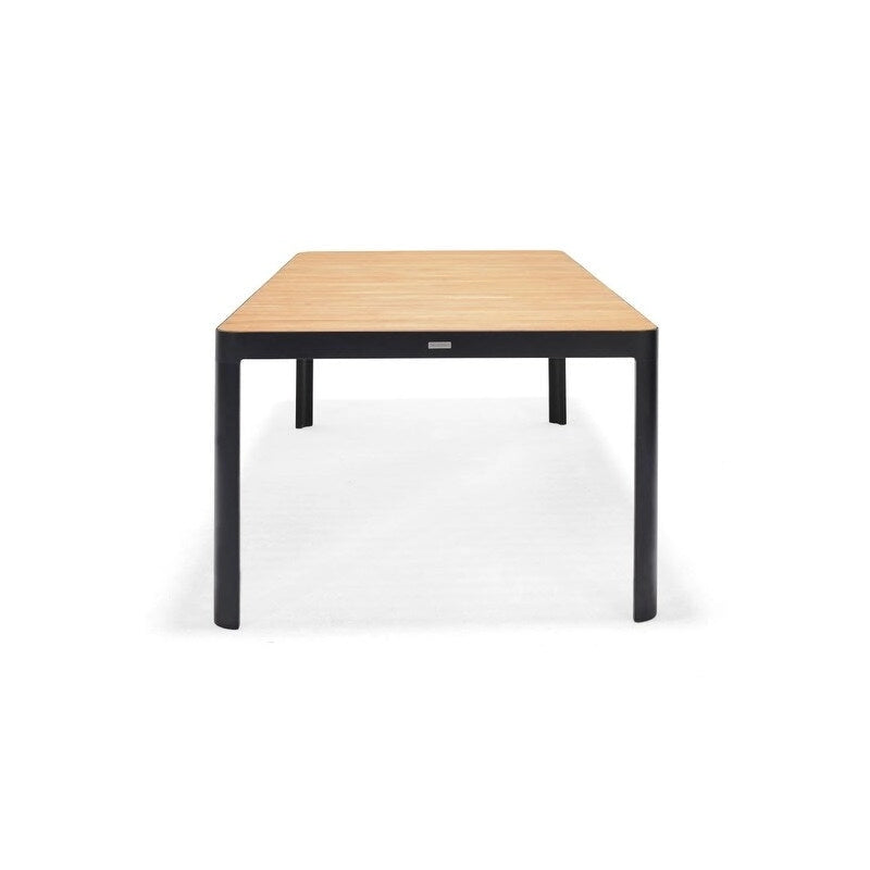 Amazonia Portalew 9pc FSC Teak and Aluminum Outdoor Patio Dining Set