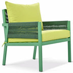 4-Piece Patio Furniture Set: Outdoor Seating with Tempered Glass Table, Thick Cushions