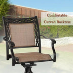 5 Piece Outdoor Patio Cast Aluminum Dining Set