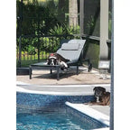 PURPLE LEAF Outdoor Tanning Lounge Chair Set with Face Hole Adjustable Reclining Chairs - N/A