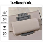 PURPLE LEAF Outdoor Tanning Lounge Chair Set with Face Hole Adjustable Reclining Chairs - N/A