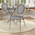 All-Weather Commercial Paris Chair with Metal Frame - N/A