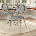 All-Weather Commercial Paris Chair with Metal Frame - N/A