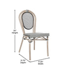 All-Weather Commercial Paris Chair with Metal Frame - N/A