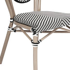 All-Weather Commercial Paris Chair with Metal Frame - N/A