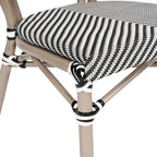 All-Weather Commercial Paris Chair with Metal Frame - N/A