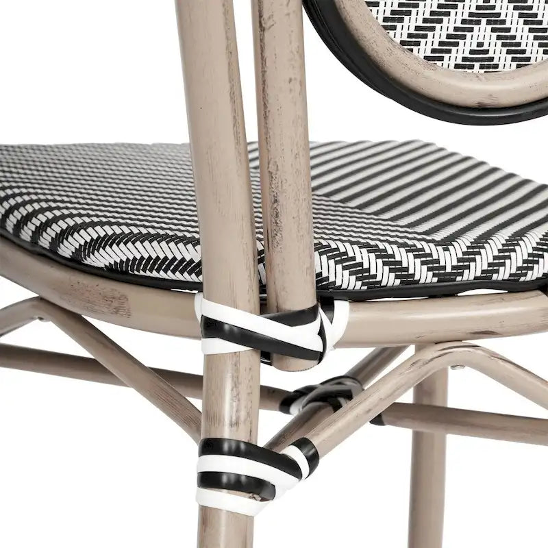 All-Weather Commercial Paris Chair with Metal Frame - N/A