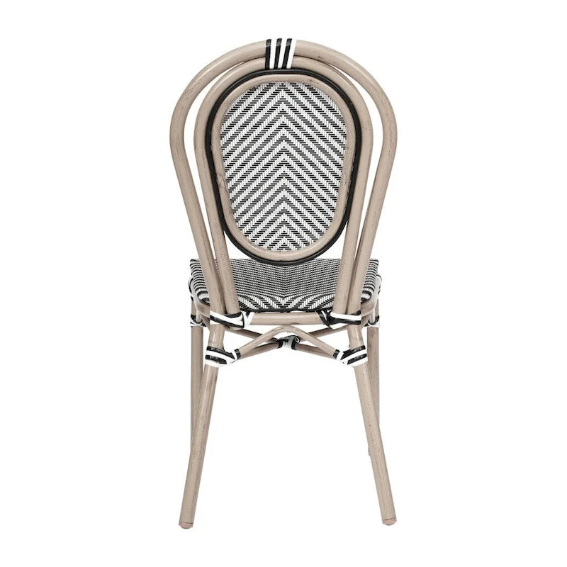 All-Weather Commercial Paris Chair with Metal Frame - N/A