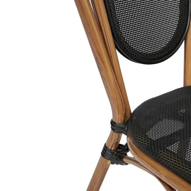 All-Weather Commercial Paris Chair with Metal Frame - N/A