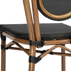 All-Weather Commercial Paris Chair with Metal Frame - N/A