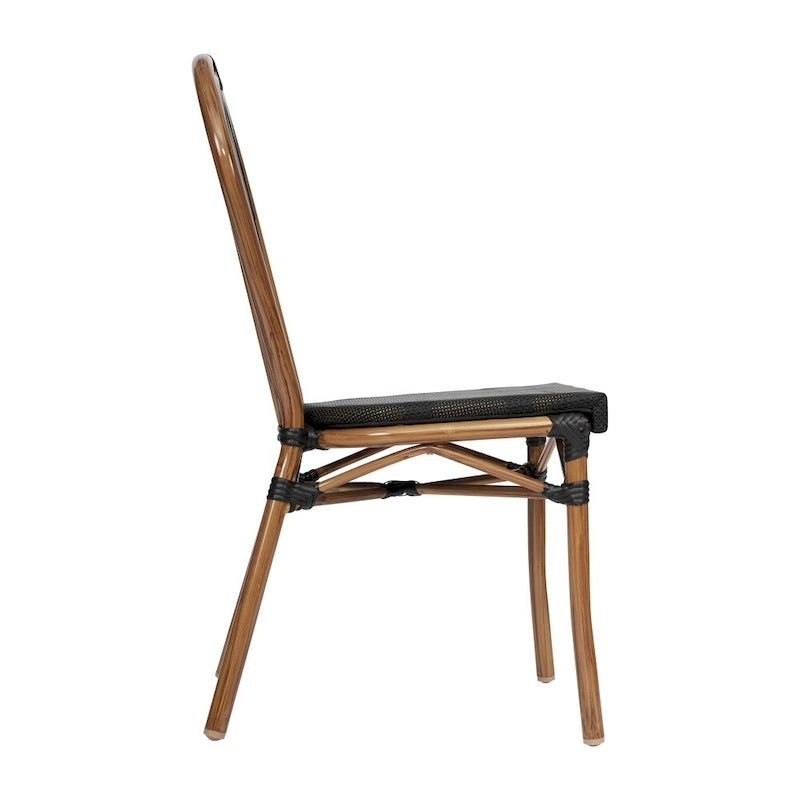 All-Weather Commercial Paris Chair with Metal Frame - N/A