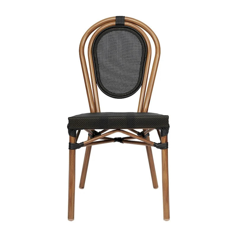 All-Weather Commercial Paris Chair with Metal Frame - N/A