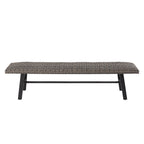 Outdoor/Indoor Dining Wicker Bench for Garden, Porch, Backyard