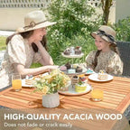 5-Piece Outdoor Patio Ding Set with 4 Chairs and Table, Wicker