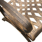 Ornate Traditional Outdoor Cast Aluminum Patio Dining Chair