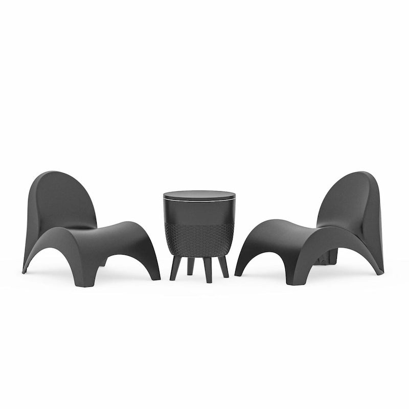 Angel Trumplet chaise lounge set with cooler