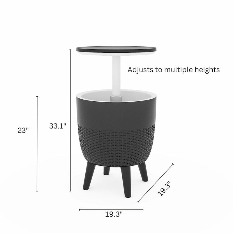 Angel Trumplet chaise lounge set with cooler