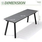 VredHom Outdoor Patio Aluminum Bench - N/A