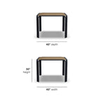 Finn Square Outdoor Dining Table by Homestyles - 40 x 30 x 40