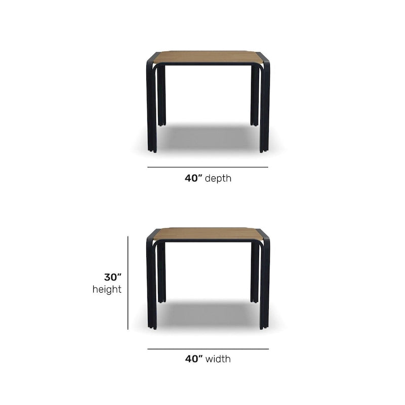 Finn Square Outdoor Dining Table by Homestyles - 40 x 30 x 40