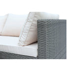 Maypex 3 PC Wicker Outdoor Corner Lounge Seating Set with Cushions
