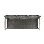 Patio Furniture Outdoor 3-Seater Sofa Wood and Wicker by Christopher Knight Home