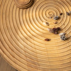 Round Natural Wood Coffee Table Stump Ring