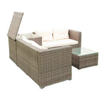 4-Piece Outdoor Patio Rattan Wicker Furniture Set with Comfortable Cushions