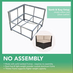 Ohana Black Wicker Outdoor 10-piece Conversation Set - No Assembly