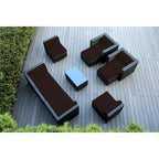 Ohana Black Wicker Outdoor 10-piece Conversation Set - No Assembly