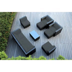 Ohana Black Wicker Outdoor 10-piece Conversation Set - No Assembly