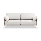 Jasper 73 Wicker Outdoor Patio Sofa with Cushions