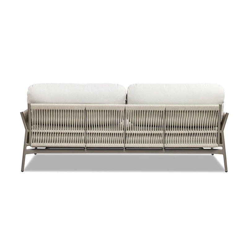 Jasper 73 Wicker Outdoor Patio Sofa with Cushions