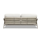Jasper 73 Wicker Outdoor Patio Sofa with Cushions