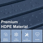 Aoodor Outdoor Adirondack Ottoman - Weather-Resistant HDPE Patio Footrest for Ultimate Relaxation