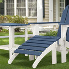 Aoodor Outdoor Adirondack Ottoman - Weather-Resistant HDPE Patio Footrest for Ultimate Relaxation