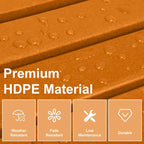 Aoodor Outdoor Adirondack Ottoman - Weather-Resistant HDPE Patio Footrest for Ultimate Relaxation