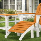 Aoodor Outdoor Adirondack Ottoman - Weather-Resistant HDPE Patio Footrest for Ultimate Relaxation