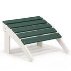 Aoodor Outdoor Adirondack Ottoman - Weather-Resistant HDPE Patio Footrest for Ultimate Relaxation
