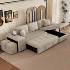 Modern L-Shape 3 Seat Reversible Sectional Sofa