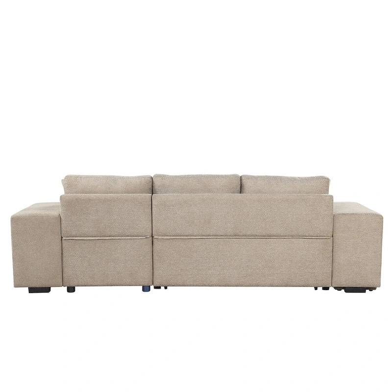 Modern L-Shape 3 Seat Reversible Sectional Sofa