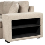 Modern L-Shape 3 Seat Reversible Sectional Sofa