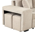Modern L-Shape 3 Seat Reversible Sectional Sofa