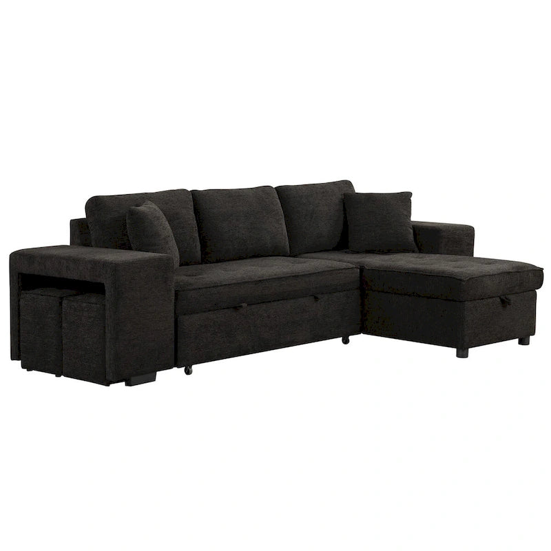 Modern L-Shape 3 Seat Reversible Sectional Sofa