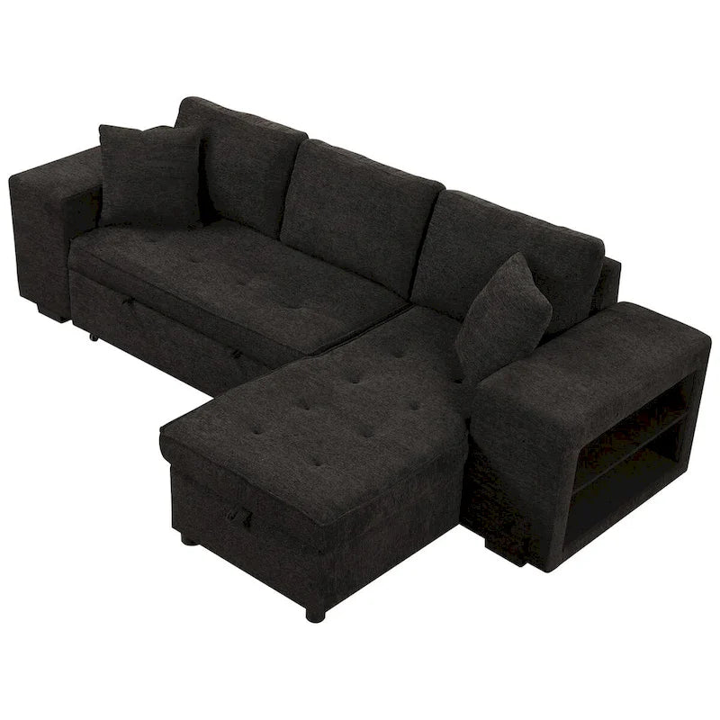 Modern L-Shape 3 Seat Reversible Sectional Sofa