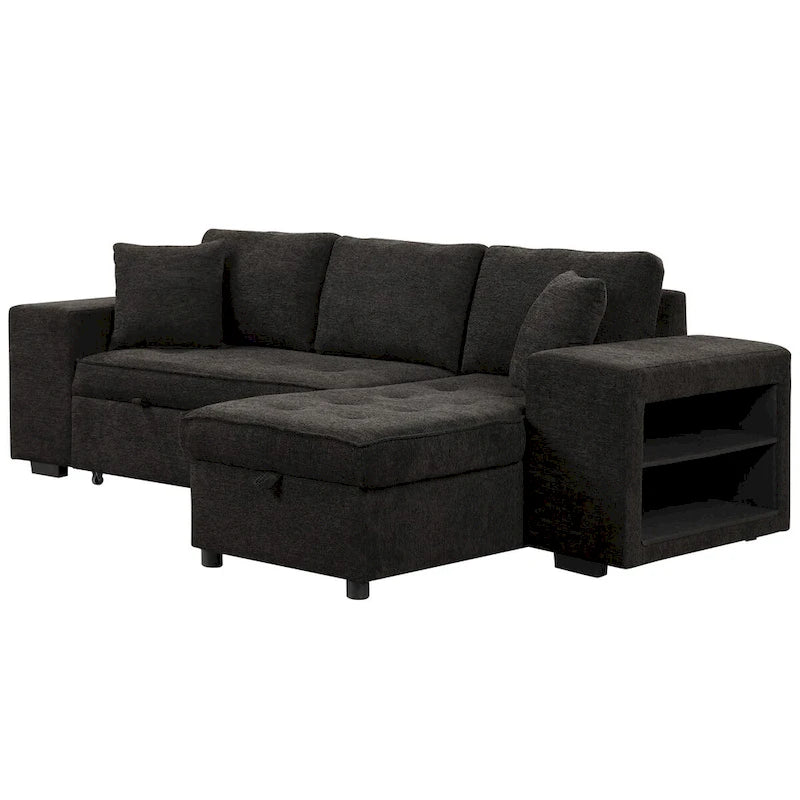Modern L-Shape 3 Seat Reversible Sectional Sofa