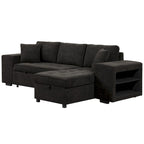 Modern L-Shape 3 Seat Reversible Sectional Sofa