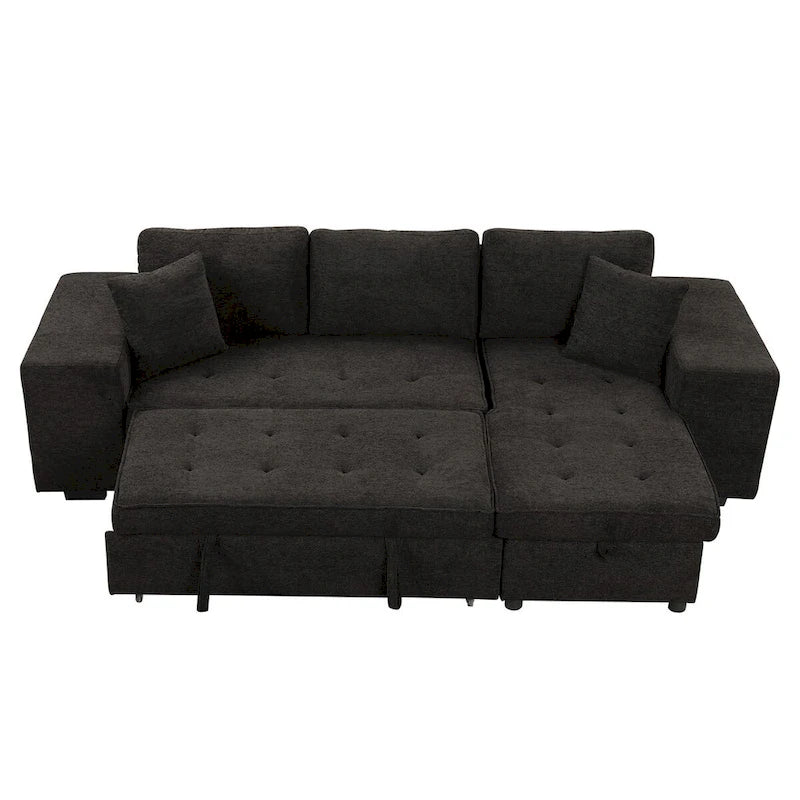 Modern L-Shape 3 Seat Reversible Sectional Sofa
