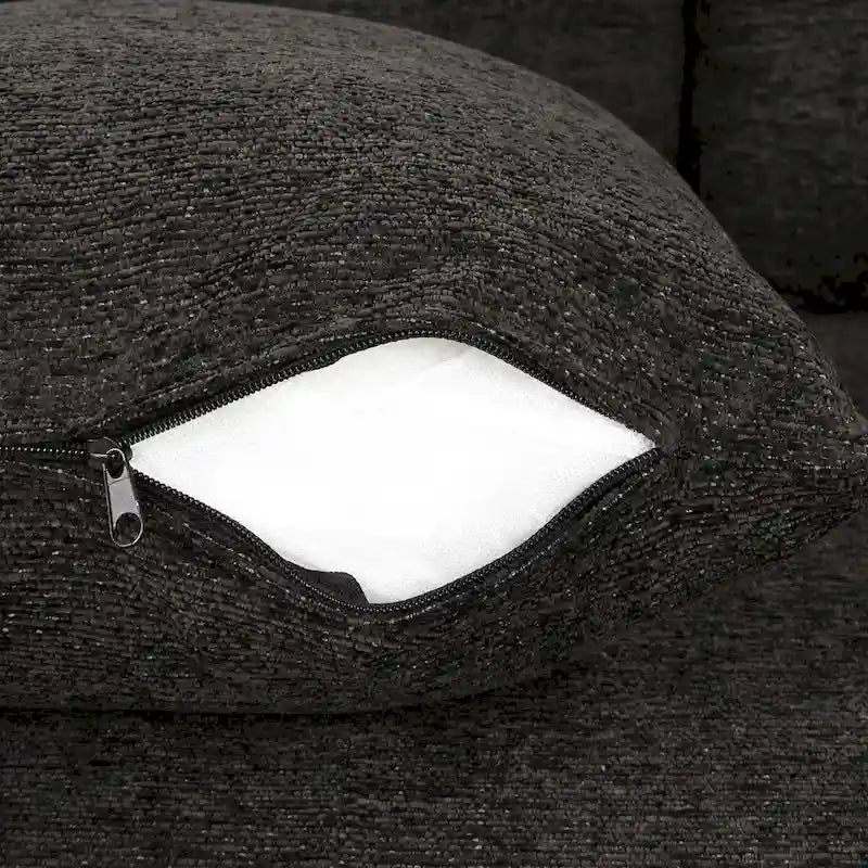 Modern L-Shape 3 Seat Reversible Sectional Sofa